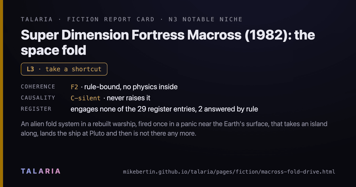 Report card: Super Dimension Fortress Macross (1982): the space fold
