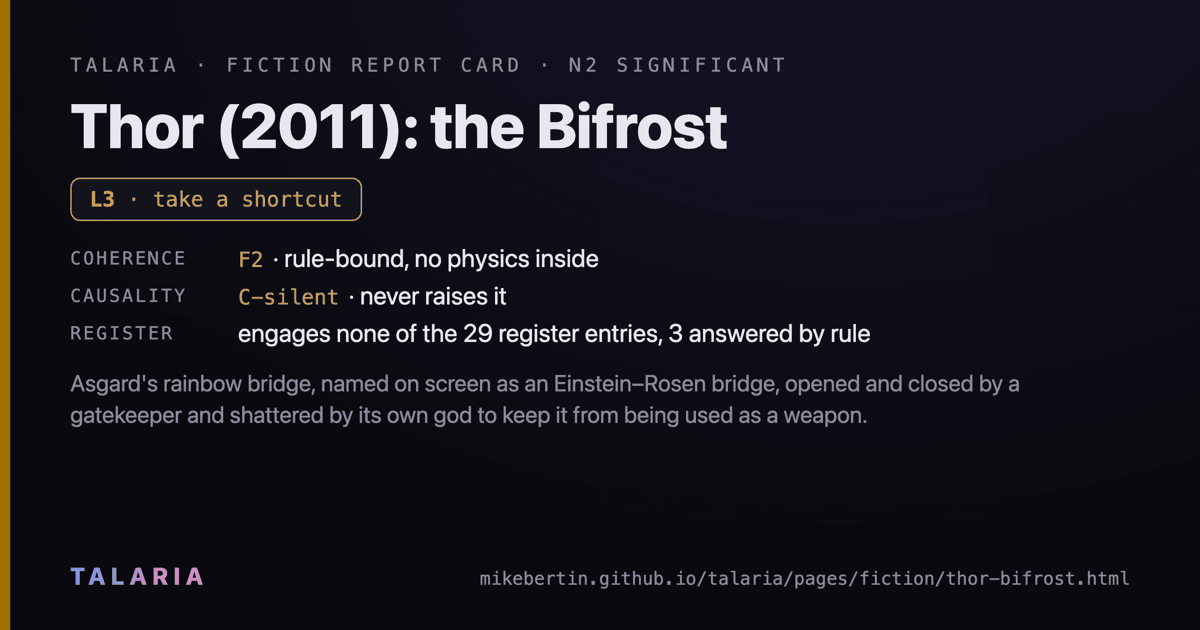 Report card: Thor (2011): the Bifrost